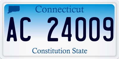 CT license plate AC24009