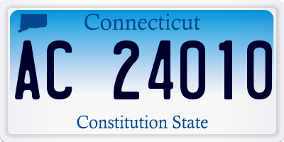 CT license plate AC24010