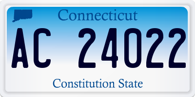 CT license plate AC24022