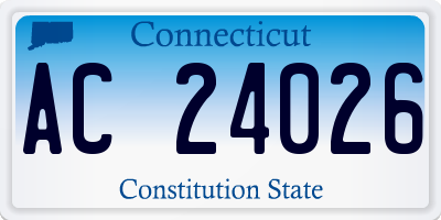 CT license plate AC24026