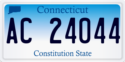 CT license plate AC24044