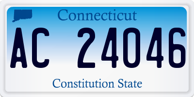 CT license plate AC24046