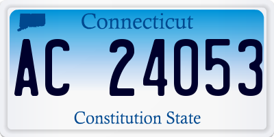 CT license plate AC24053