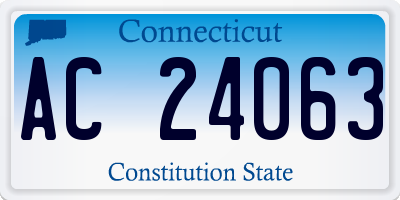 CT license plate AC24063