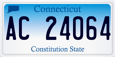 CT license plate AC24064