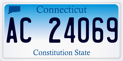 CT license plate AC24069
