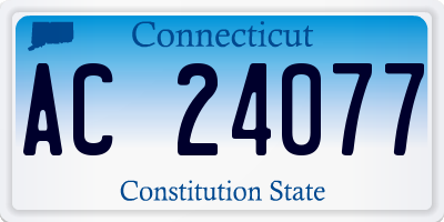 CT license plate AC24077