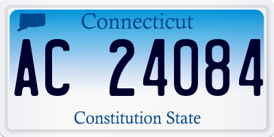 CT license plate AC24084