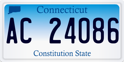 CT license plate AC24086