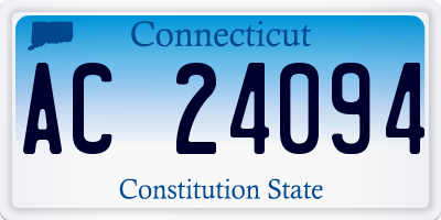 CT license plate AC24094