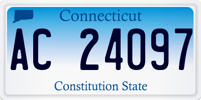 CT license plate AC24097