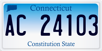 CT license plate AC24103
