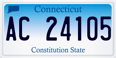 CT license plate AC24105