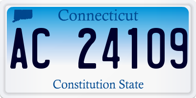 CT license plate AC24109