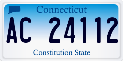 CT license plate AC24112