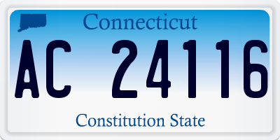 CT license plate AC24116