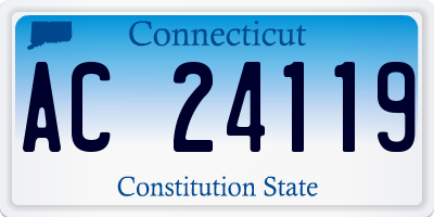 CT license plate AC24119