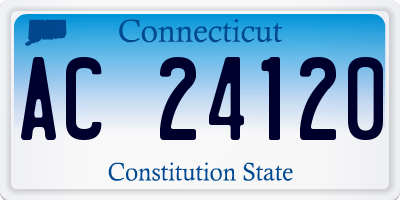 CT license plate AC24120