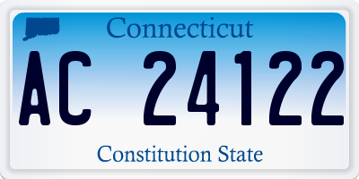 CT license plate AC24122