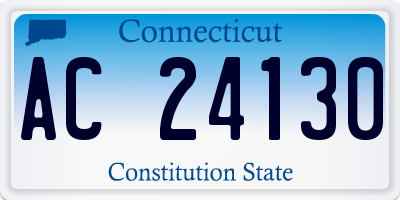 CT license plate AC24130