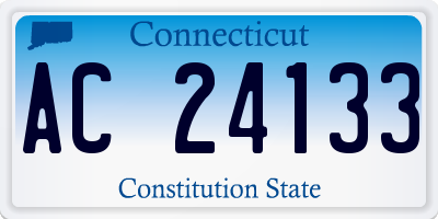 CT license plate AC24133