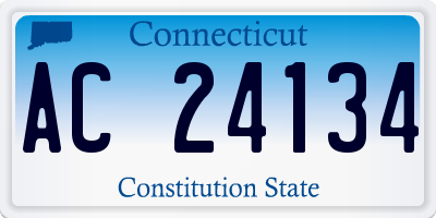 CT license plate AC24134