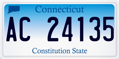 CT license plate AC24135
