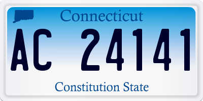 CT license plate AC24141