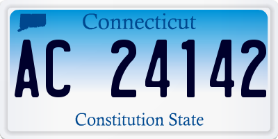 CT license plate AC24142