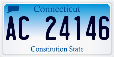 CT license plate AC24146