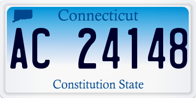CT license plate AC24148