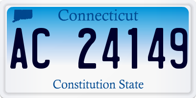 CT license plate AC24149