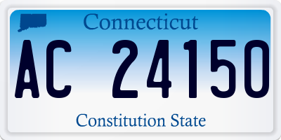 CT license plate AC24150