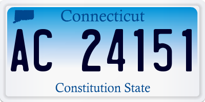 CT license plate AC24151