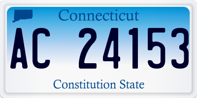 CT license plate AC24153