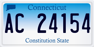 CT license plate AC24154