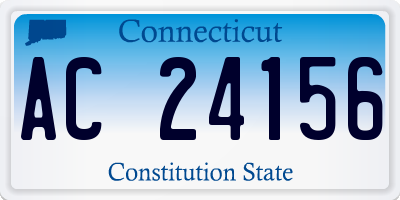 CT license plate AC24156