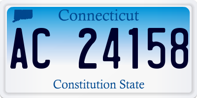 CT license plate AC24158