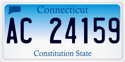 CT license plate AC24159