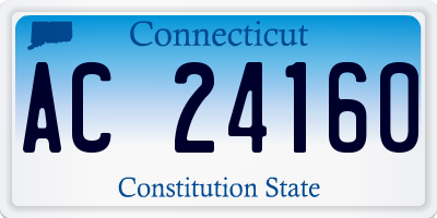 CT license plate AC24160
