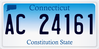 CT license plate AC24161