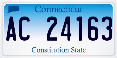 CT license plate AC24163