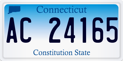 CT license plate AC24165