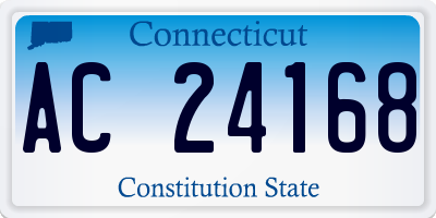 CT license plate AC24168