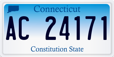 CT license plate AC24171