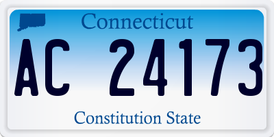 CT license plate AC24173