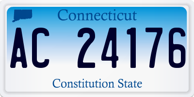 CT license plate AC24176
