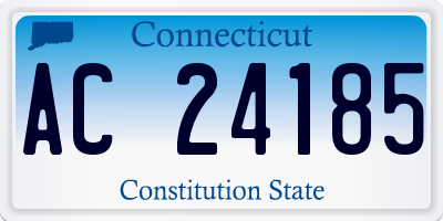 CT license plate AC24185