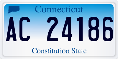 CT license plate AC24186