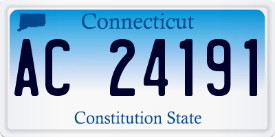 CT license plate AC24191